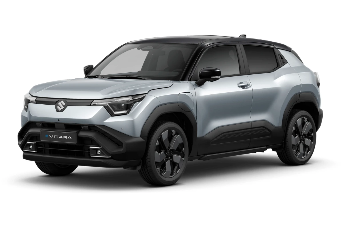 2025 Suzuki e Vitara Splendid Silver Pearl Metallic - Bluish Black Pearl kleur