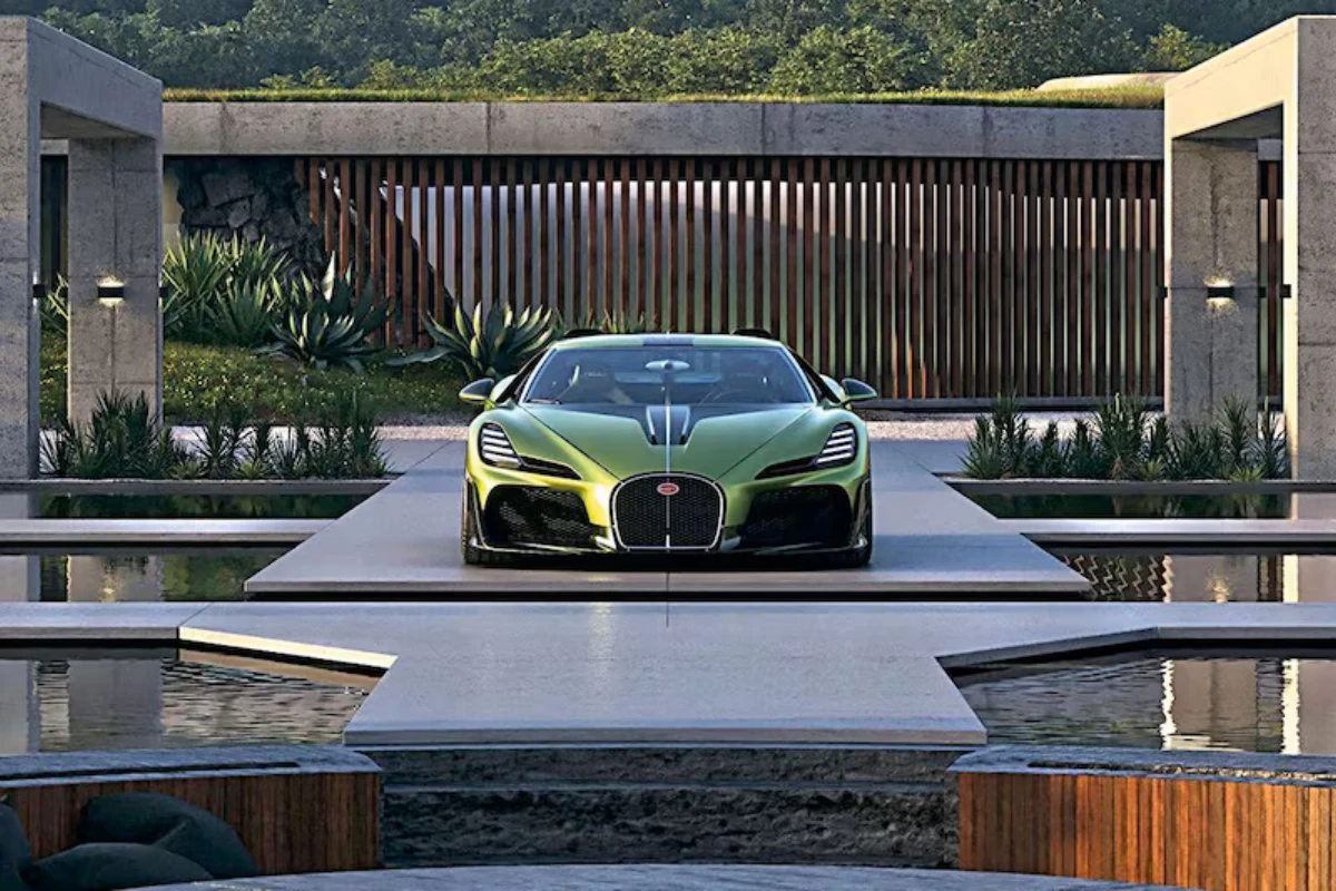 Bugatti Brouillard Vooraanzicht - Imposante Aanwezigheid met Iconische Hoefijzergrill