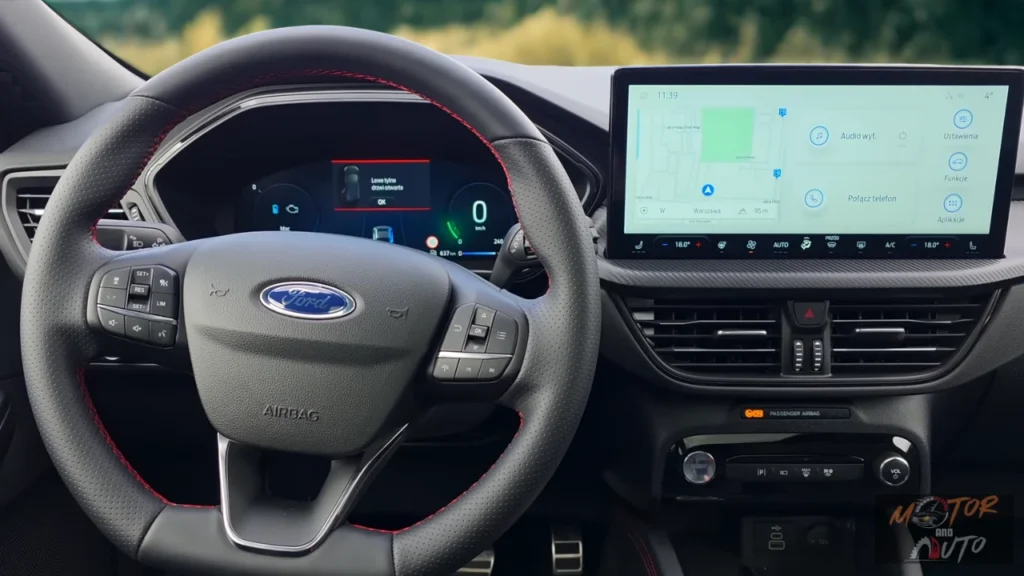 Dashboardweergave van de Ford Kuga uit 2025