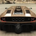 Garagisti & Co GP1 Achterzijde met Enorme Diffuser en Vier Uitlaten