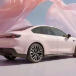 Leapmotor B01 Elektrische Sedan Achter Driekwart Perspectief