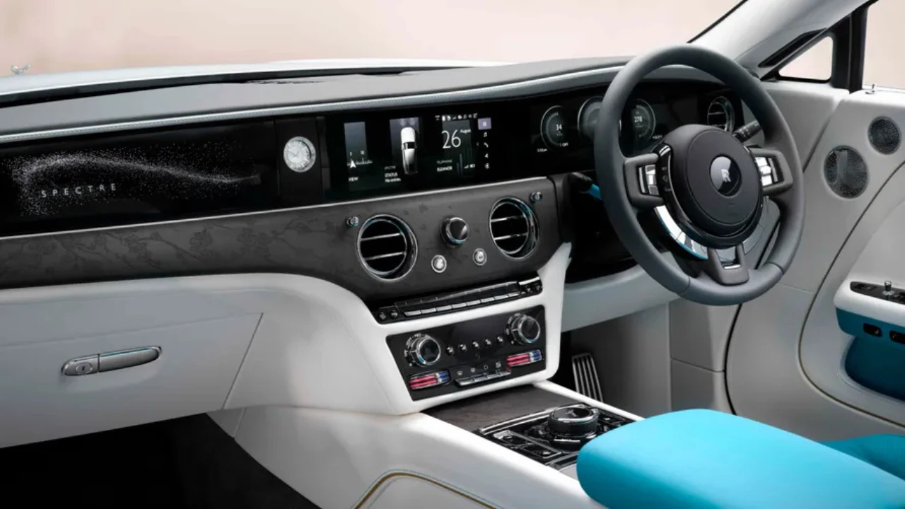 Rolls-Royce Spectre Evanescent Interieur - Dashboard en Starlight Hemelbekleding