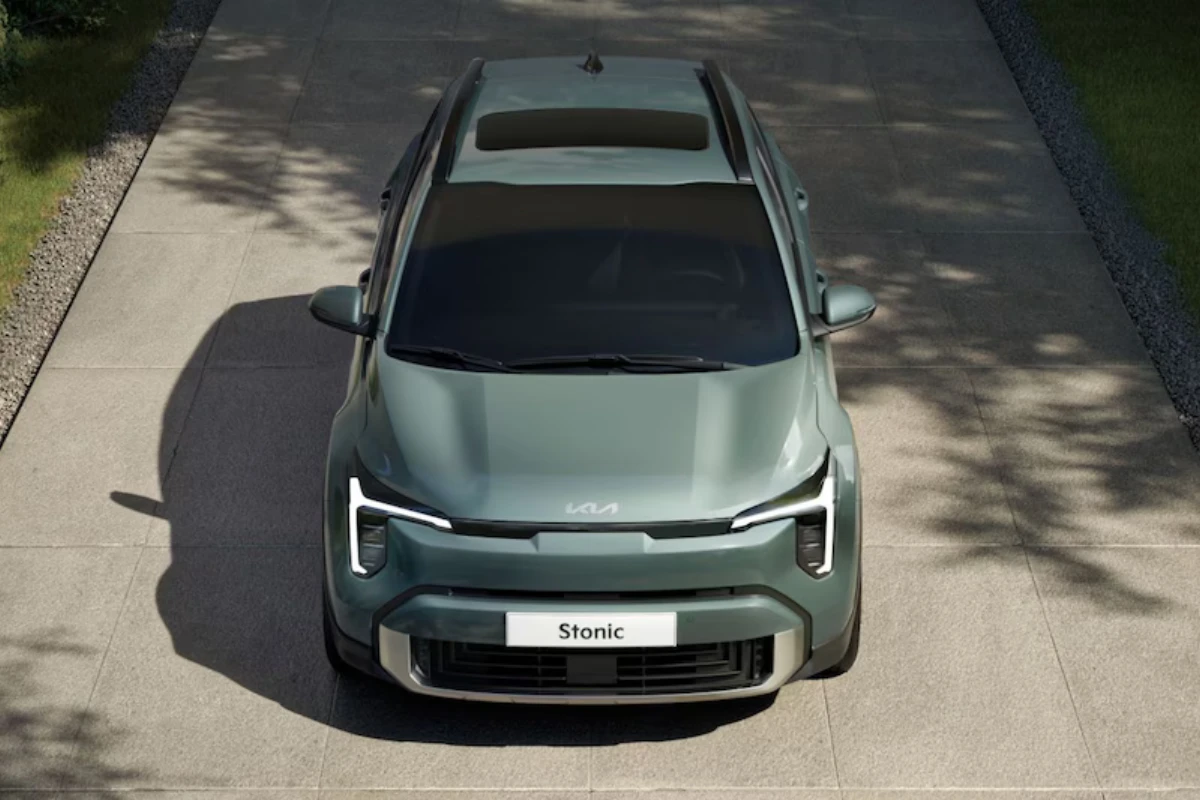 2025 Kia Stonic GT-Line Luchtfoto Bovenaanzicht Toont Dakontwerp