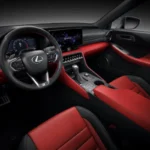 2026 Lexus IS F Sport Interieur in Prominence Rode Kleur