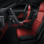 2026 Lexus IS Voorstoelen in Prominence Rood en Zwart