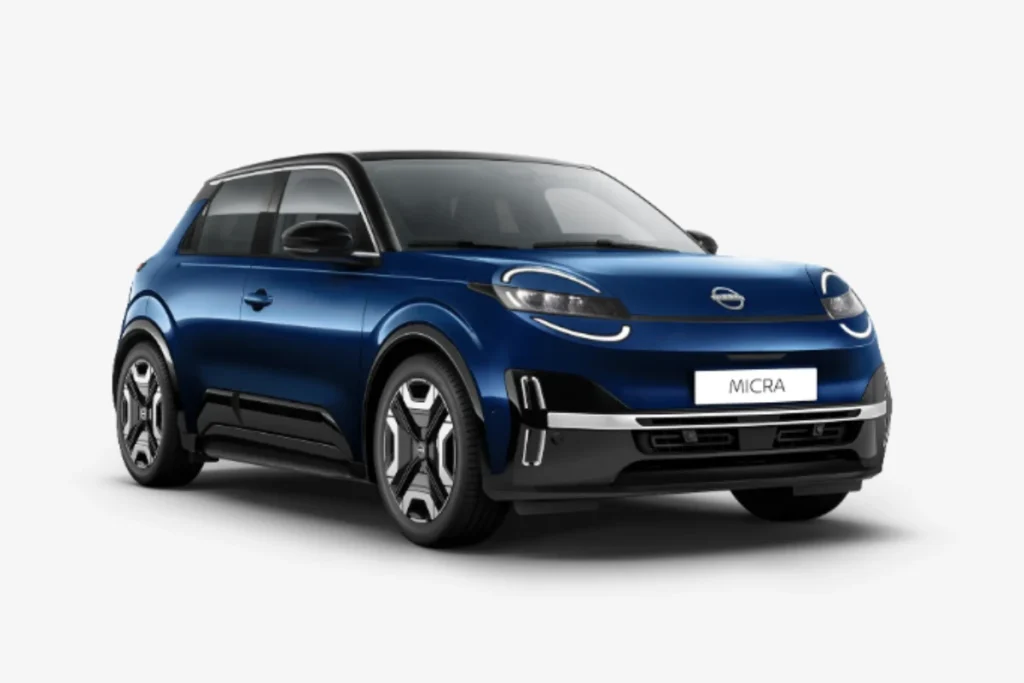 2026 Nissan Micra Noble Marine met zwart dak Kleur