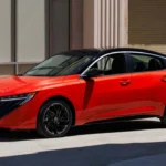 2026 Nissan Sentra SR Zijprofiel met Tweekleurig Verfschema