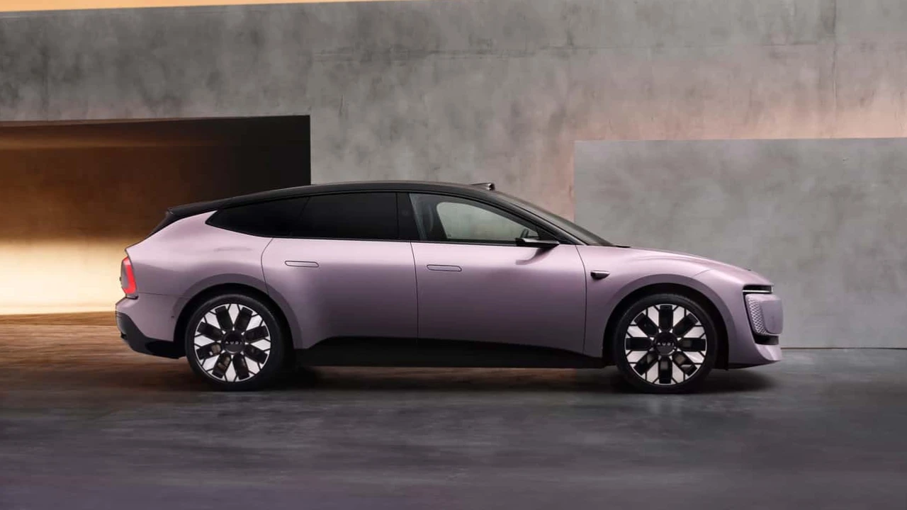 AUDI E5 Sportback Alternatief Zijaanzicht - Premium Elektrische Fastback