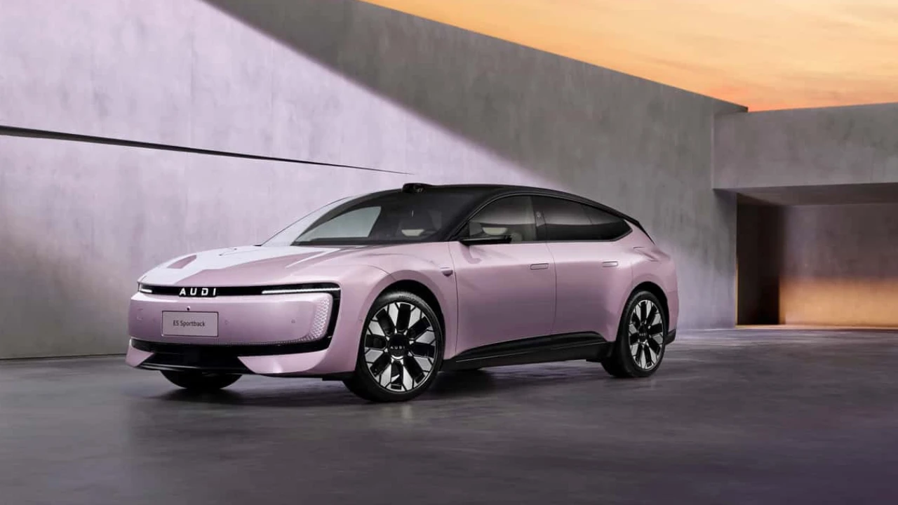 AUDI E5 Sportback Zijprofiel - 4,8-Meter Elektrische Fastback Excellentie