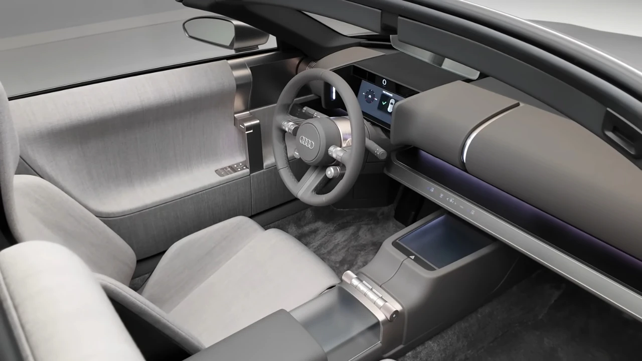 Audi Concept C Targa Interieur Indeling en Geometrische Ontwerpelementen