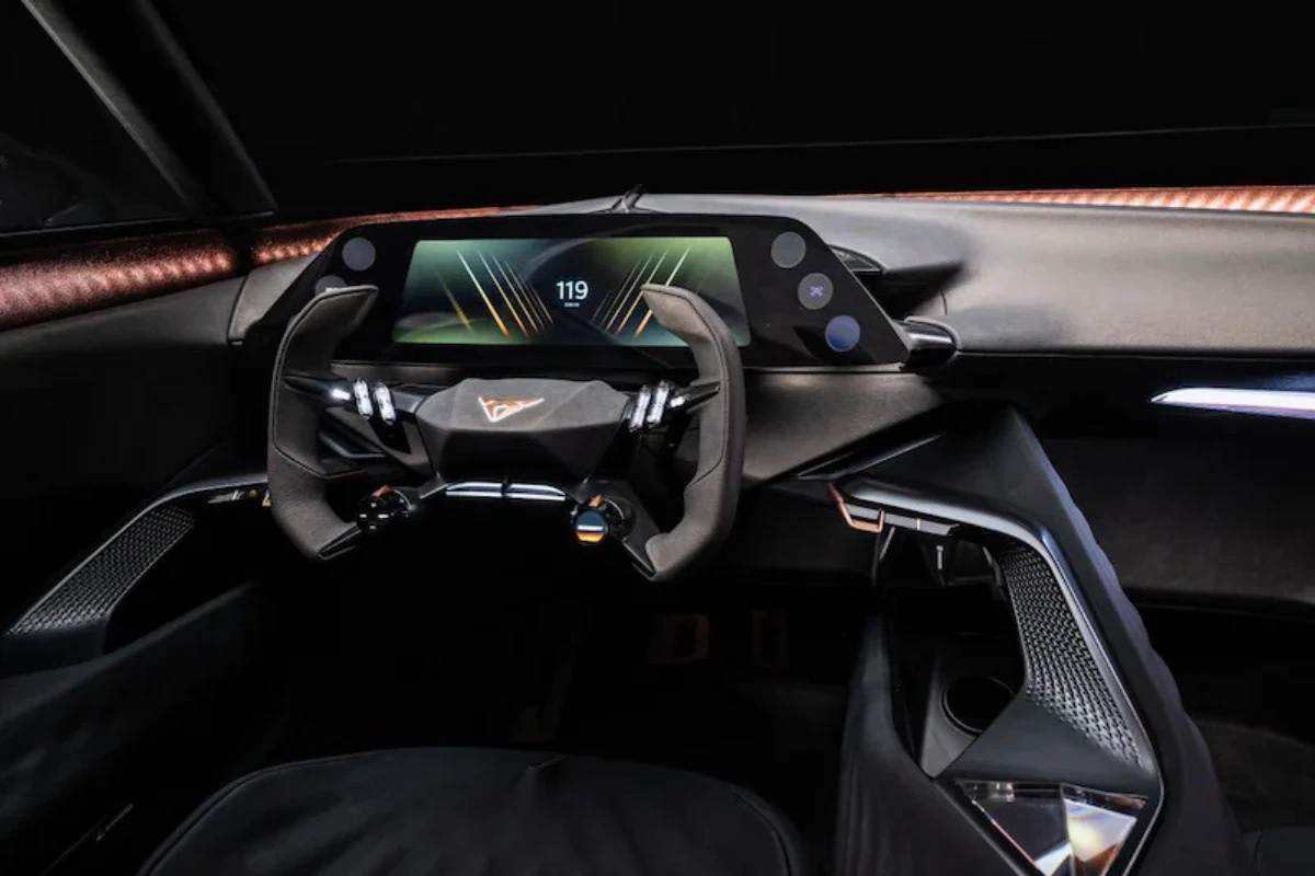 Cupra Tindaya Cockpit - Race-Geïnspireerde Yoke en 24-Inch Display