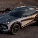 Cupra Tindaya Concept Auto - Vooraanzicht Driekwart op Vulkanisch Terrein