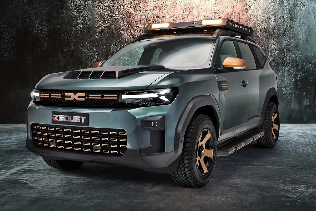 Dacia Bigster REDUST Offroad - Voorkant Kwart Avontuurbeeld