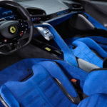 Ferrari 849 Testarossa - Interieur Blauw Alcantara Afwerking
