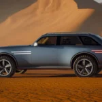 Genesis X Gran Equator Concept - Compleet Zijprofiel in Woestijnomgeving