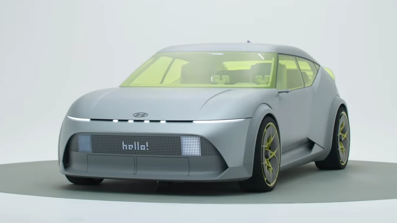 Hyundai Concept Three Voorkant Interactieve Pixel Display