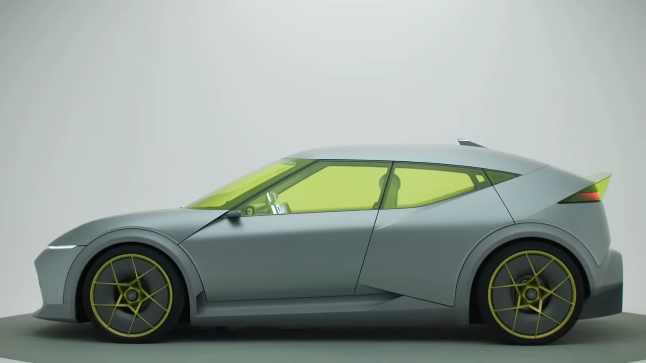 Hyundai Concept Three Zijprofiel met Aero Hatch Typologie
