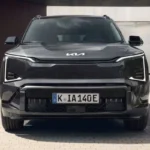 Kia EV5 Vooraanzicht met Europees Kenteken