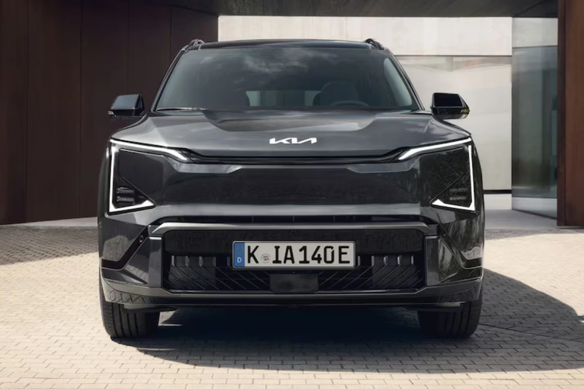 Kia EV5 Vooraanzicht met Europees Kenteken