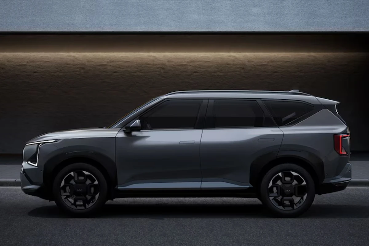 Kia EV5 Zijprofiel met Aerodynamisch Design