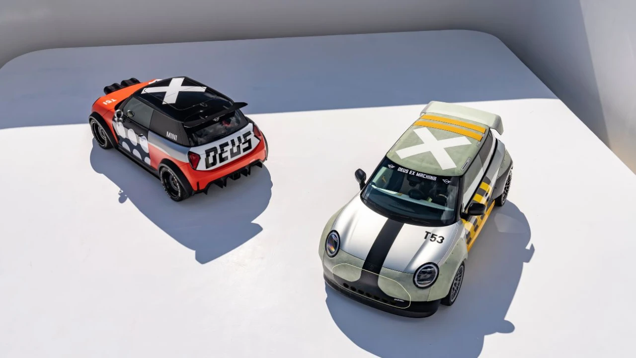MINI JCW x Deus Ex Machina Concepten - Luchtfoto Onthult Kenmerkende X Graphics