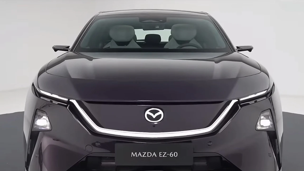 Mazda EZ-60 Elektrische SUV Frontaanzicht met Kodo Ontwerptaal