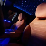 Mercedes GLC Elektrisch Interieur Panoramadak Sterren met Bruine Stoelen