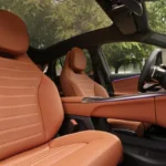 Mercedes GLC Elektrisch Voorstoelen met Bruin Leer Premium Stiksel