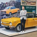 Richard Švec met Originele Skoda 110R - Designer en Erfgoed Icoon
