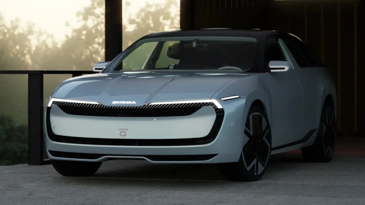 Skoda Vision O Voordetails - Modern Solid Ontwerptaal