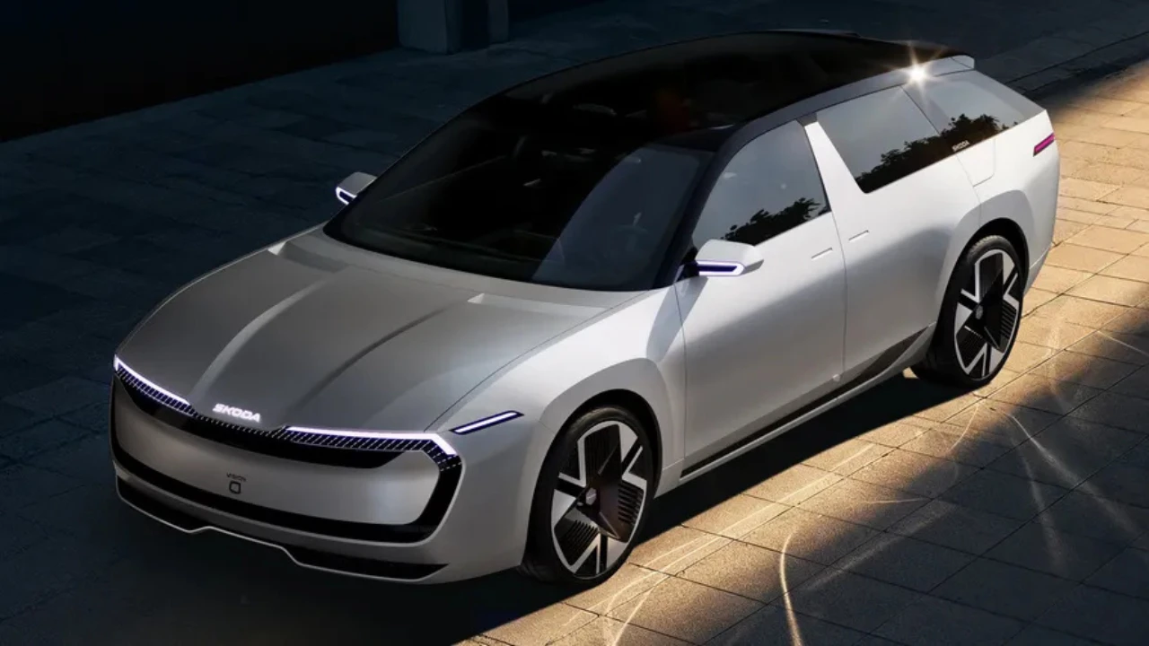 Skoda Vision O Zijaanzicht - Aerodynamisch Estate Ontwerp