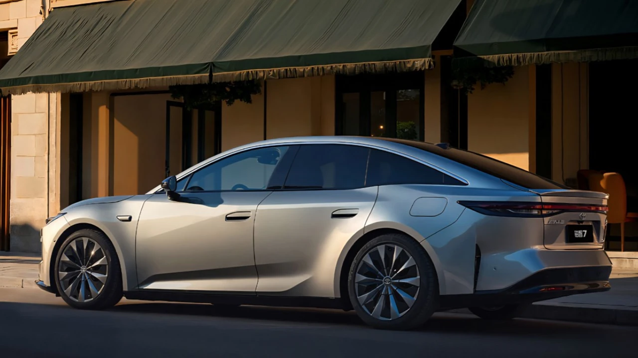 Toyota bZ7 Elektrische Sedan bij Luxe Woning