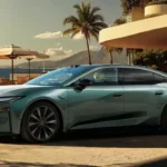 Toyota bZ7 Elektrische Sedan bij Tropisch Resort