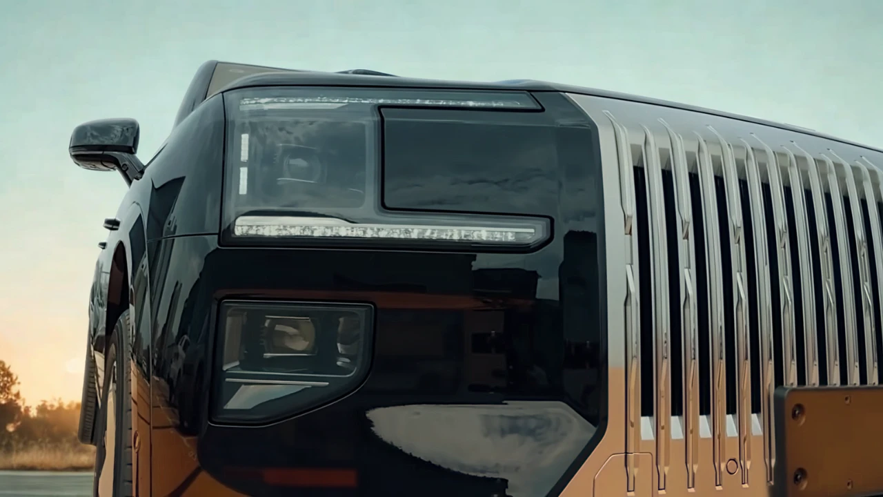 Zeekr 9X Front LED-Verlichting en Grille Architectuur