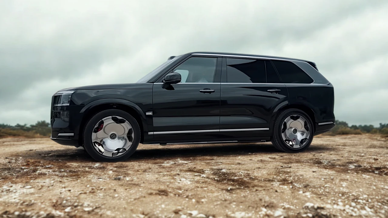 Zeekr 9X Full-Size SUV Indrukwekkend Zijaanzicht