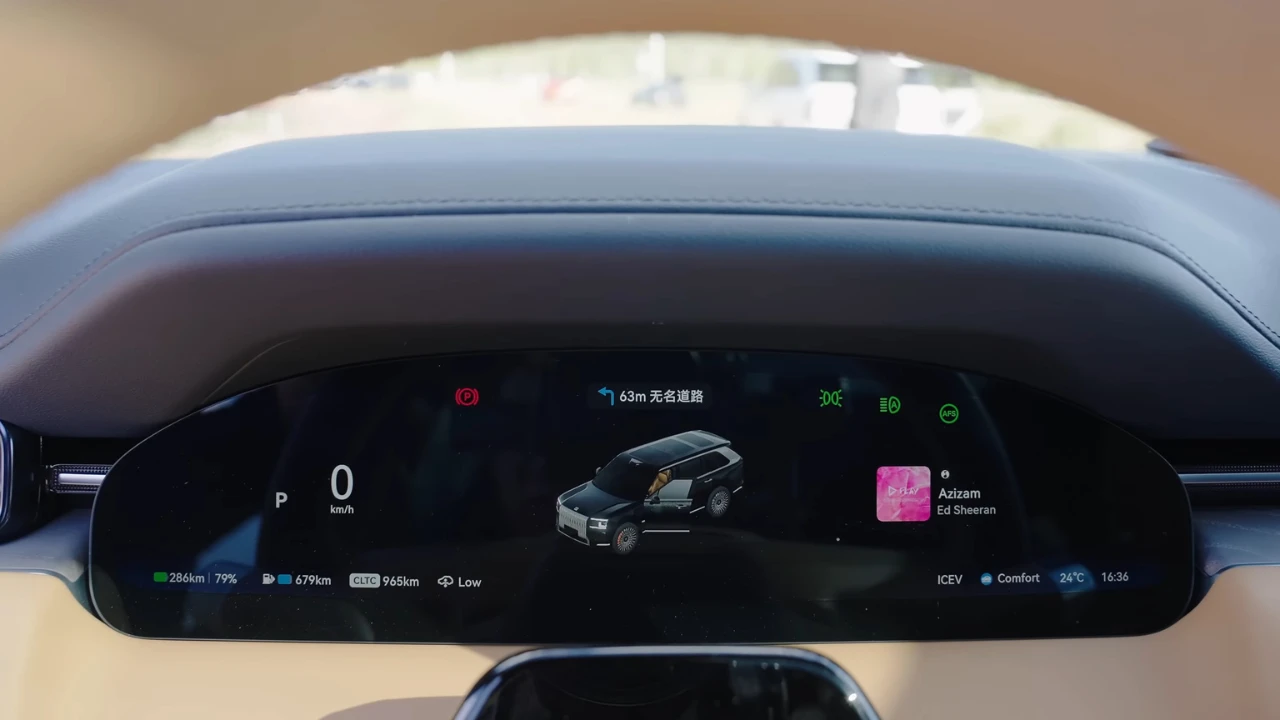 Zeekr 9X Geavanceerd Digitaal Instrumentenpaneel