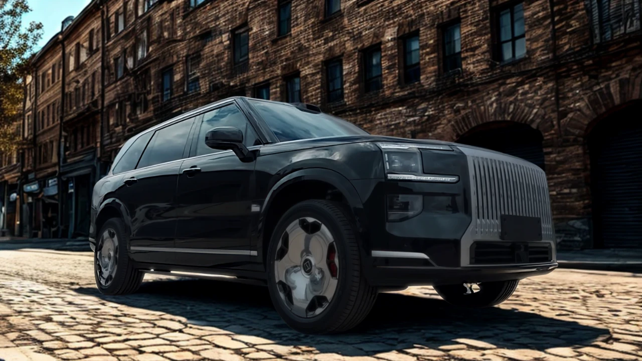 Zeekr 9X Vooraanzicht Driekwart met Kenmerkende Grille