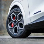 20-Inch Verkoolde Grijze Wielen met Rode Brembo Remklauwen - Close-Up