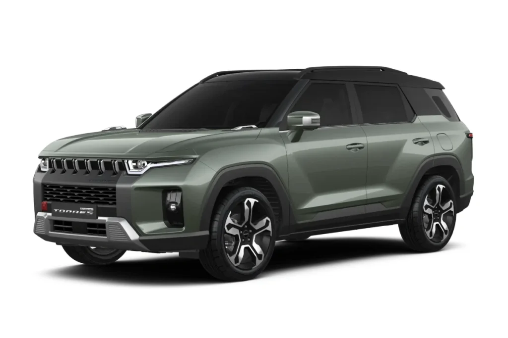 2025 KGM Torres Hybrid Forest Green Two-Tone kleur