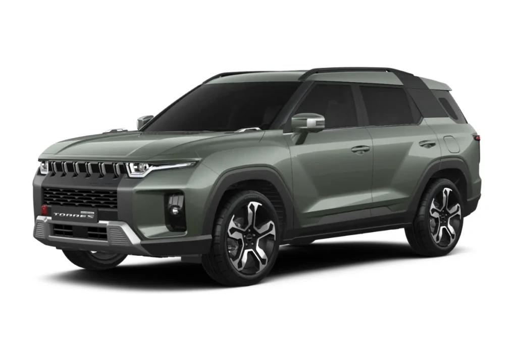 2025 KGM Torres Hybrid Forest Green kleur