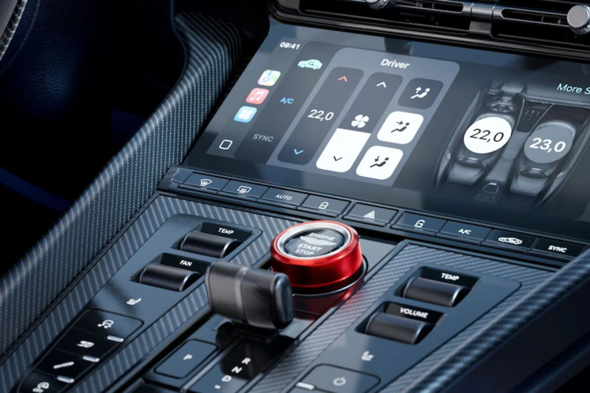 2026 Aston Martin DB12 S rode rijmodus-kiezer