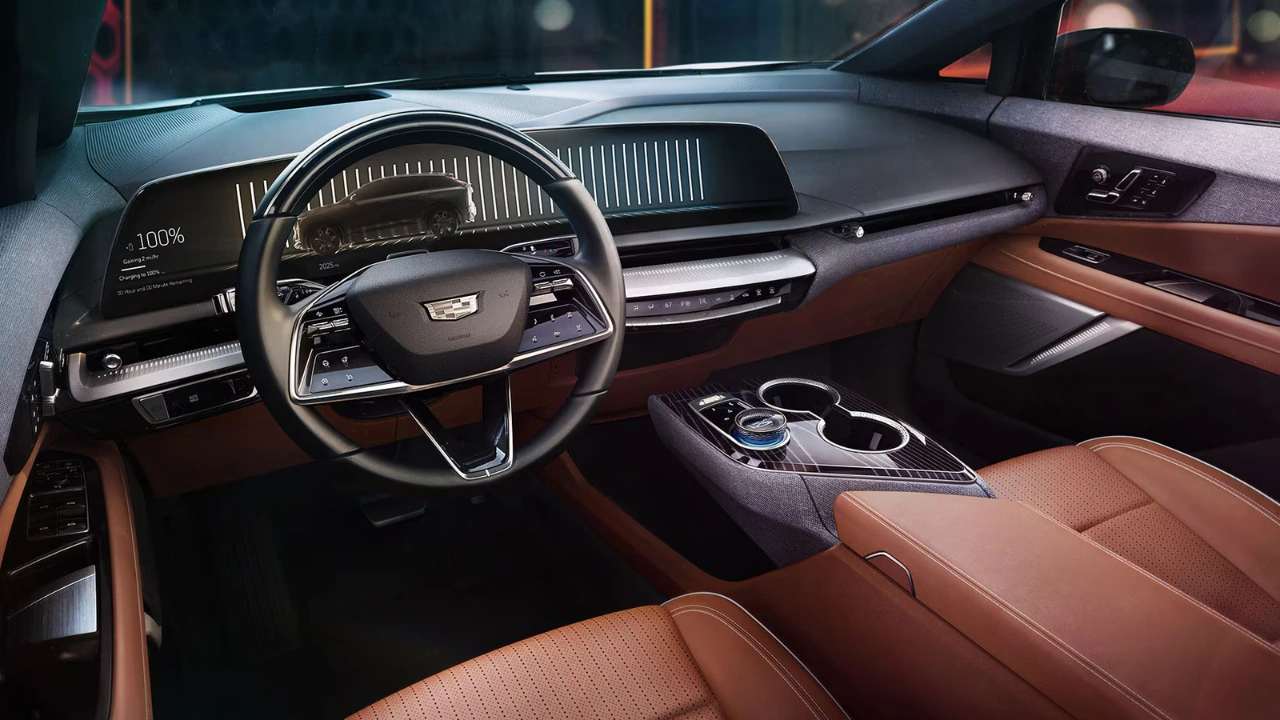 2026 Cadillac Optiq compleet dashboard en bestuurdersomgeving