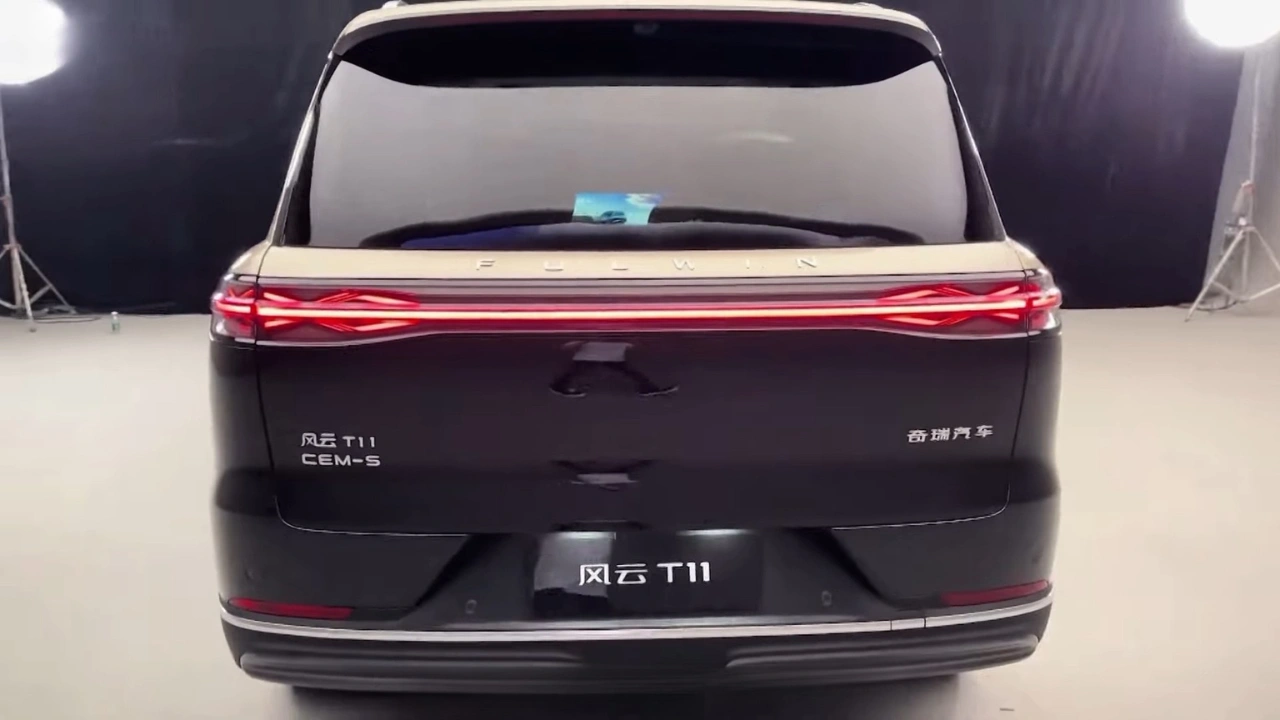 2026 Chery Fulwin T11 EREV Achterkant Ruitpatroon LED-Achterlicht Detail