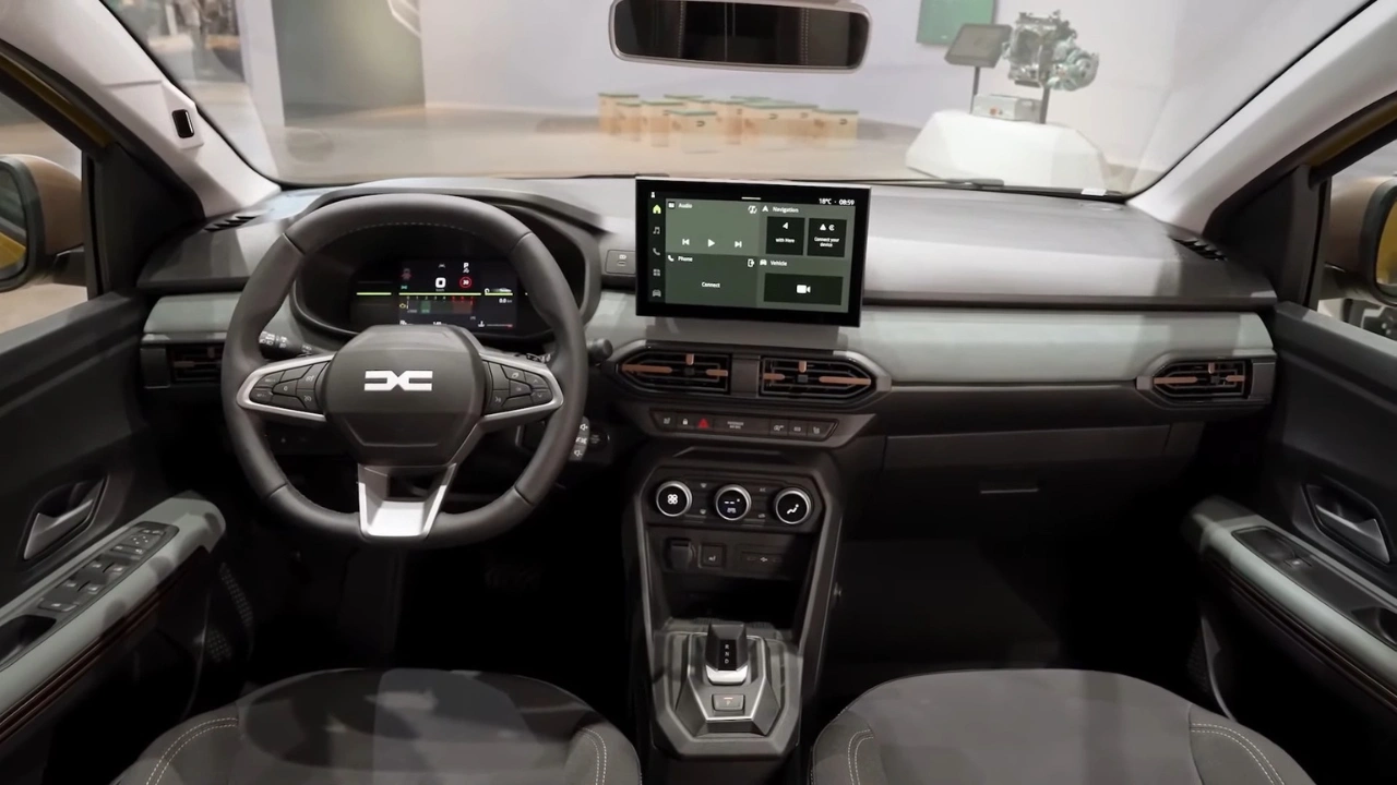 2026 Dacia Sandero Stepway Interieur - Compleet Dashboard met 10-Inch Touchscreen