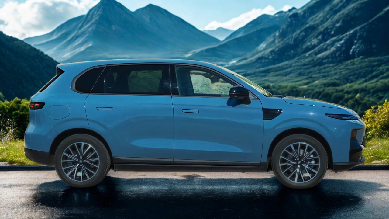 Compleet zijprofiel van de 2026 Leapmotor B10 elektrische SUV
