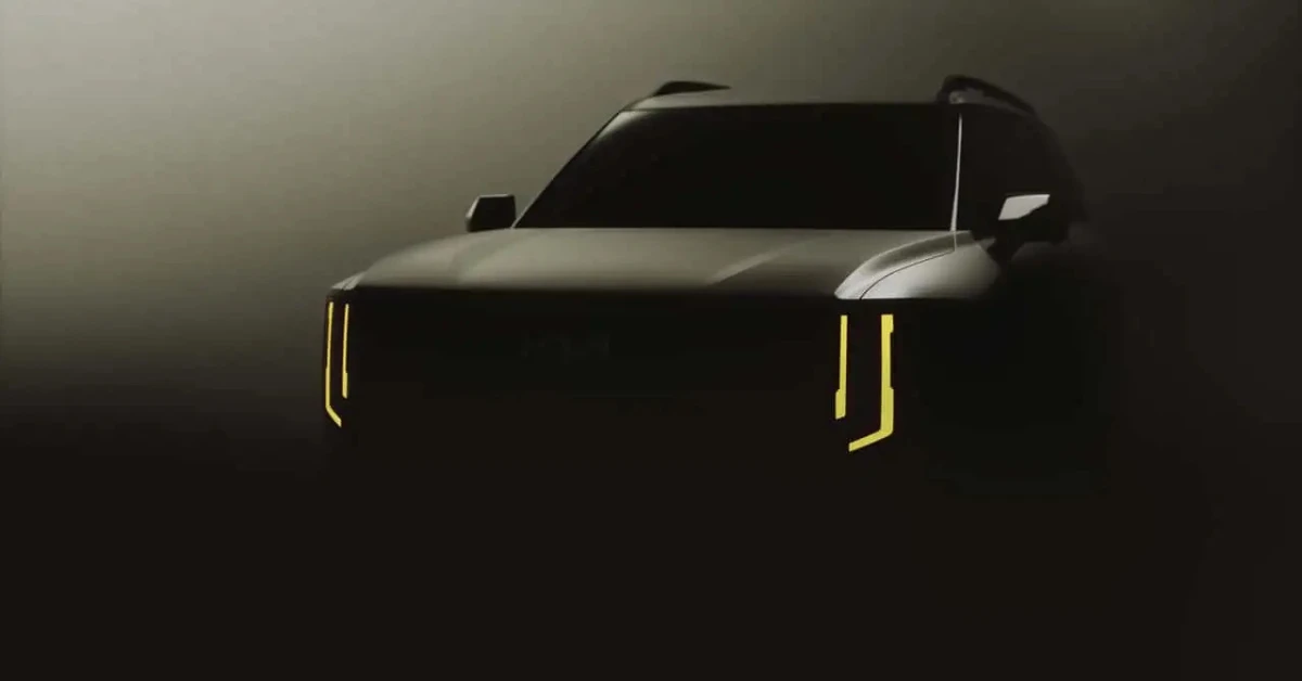 2027 Kia Telluride Vooraanzicht Teaser