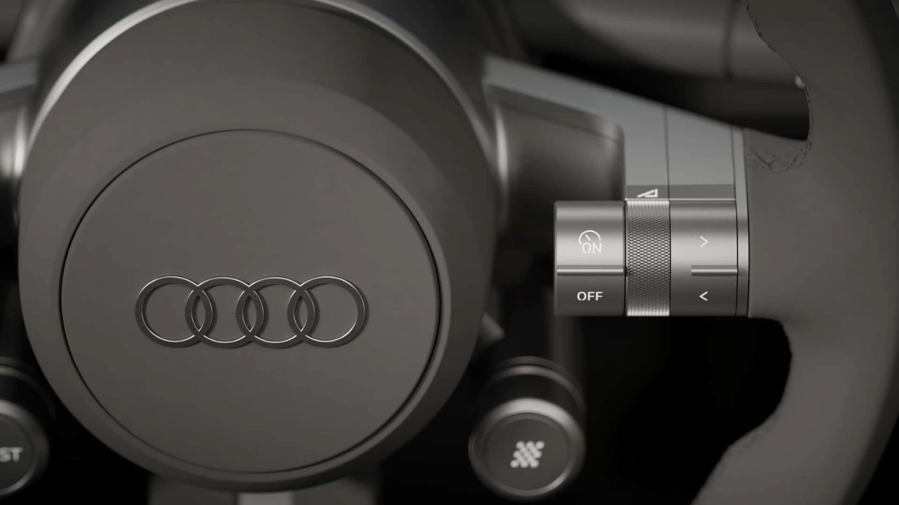 Audi Concept C Middenconsole Geanodiseerd Aluminium Bedieningsknop Detail