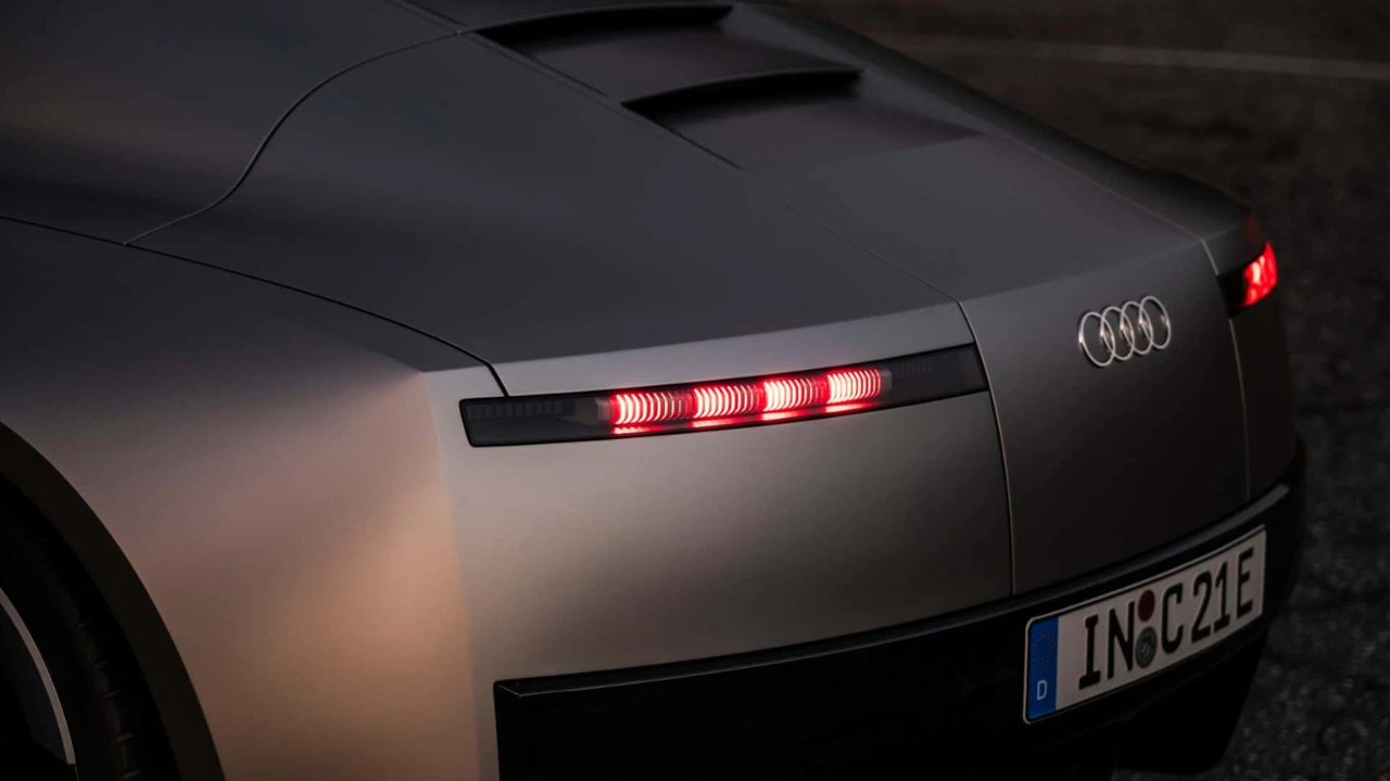 Audi Concept C Vier-Element Achter-LED-Achterlicht Ontwerpdetail