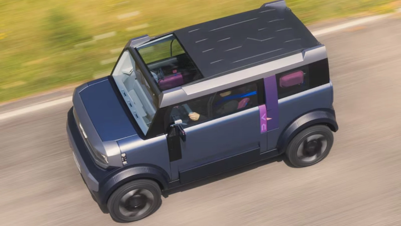 Dacia Hipster Concept Bovenaanzicht met Compacte 3-Meter Voetafdruk en Interieur Indeling