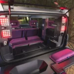 Dacia Hipster Concept Interieur Laadruimte Configuratie met Neerklapbare Achterstoelen